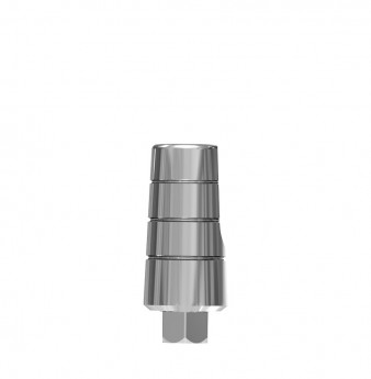 Direct conical titanium post for wide platform